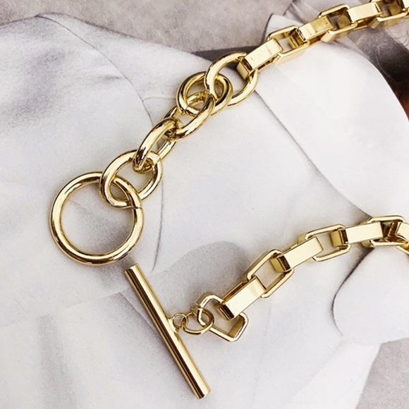 NWOT 18K yellow gold choker necklace - Picture 5 of 7